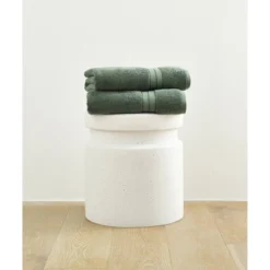 2pc Liam Bath Towel Set Eucalyptus - Blue Loom