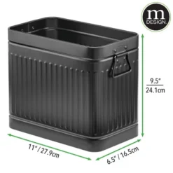MDesign Metal Compact Toilet Bowl Brush And Wastebasket Combo, Set Of 2, Black 15 MDesign Metal Compact Toilet Bowl Brush And Wastebasket Combo, Set Of 2, Black -Bathroom Accessories Store GUEST 38a72a61 4b9a 4a0a a1d2 629c7852e532