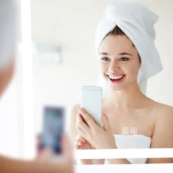 HOMLUX Rectangular Frosted Bathroom Mirror - 36 X 24"