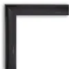Amanti Art Allure Charcoal Petite Bevel Wood Bathroom Wall Mirror 28.5 X 22.5 In.