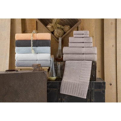 8pc Timaru Turkish Cotton Bath Towel Set Sand - Enchante Home 3 8pc Timaru Turkish Cotton Bath Towel Set Sand - Enchante Home