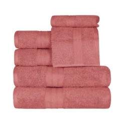 Classic Plush Absorbent 6-Piece Towel Set By Blue Nile Mills -Bathroom Accessories Store GUEST 4281c6a1 e239 4739 82bc c00733632ee3