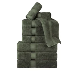 Premium Cotton 800 GSM Heavyweight Plush Luxury 9 Piece Bathroom Towel Set By Blue Nile Mills -Bathroom Accessories Store GUEST 46101d9b bff7 44da a6b7 de53d2e64330