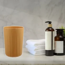 Unique Bargains Bathroom Tumbler With Smooth Lines Wheat Straw Cup For Bathroom For Toothpaste 4.09''x2.80'' 1Pc -Bathroom Accessories Store GUEST 46daccac 0b4e 4d73 ab42 7bb723e61099