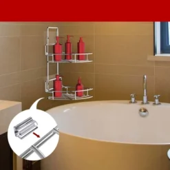 Vdomus 9" X 9" Wall Mounted Corner Shelf Organizer Shower Caddy - Polished Chrome - 2 Tier 6 Vdomus 9" X 9" Wall Mounted Corner Shelf Organizer Shower Caddy - Polished Chrome - 2 Tier -Bathroom Accessories Store GUEST 48583aed e305 405f b015 4fa9f22a5dbd