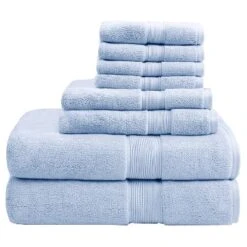 8pc Cotton Bath Towel Set -Bathroom Accessories Store GUEST 490e303a 819a 4504 ae73 5aab5c1185bb