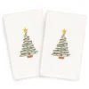 2pk Tree Hand Towel Set White - Linum Home Textiles -Bathroom Accessories Store GUEST 4992b6b3 012c 4ecd 809c 7c2d23d47bcf