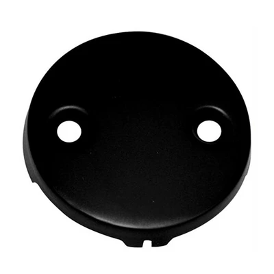 Westbrass 1.5 Inch Diameter Round Twist & Close Drain Bathtub Trim Set With 2-Hole Faceplate, Matte Black 4 Westbrass 1.5 Inch Diameter Round Twist & Close Drain Bathtub Trim Set With 2-Hole Faceplate, Matte Black - Image 2