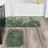 2pc Traditional Nylon Washable Bathroom Rug Set Deep Fern - Garland Rug -Bathroom Accessories Store GUEST 4e08b6d4 e506 4691 b098 575837cf25e0