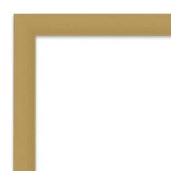 42" X 31" Non-Beveled Grace Bathroom Wall Mirror Brushed Gold - Amanti Art -Bathroom Accessories Store GUEST 4e3092ac 98bf 45b1 b783 518a8e96a94f