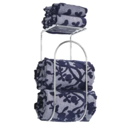 MDesign Metal Wall Mount Towel Rack Holder Organizer With Storage Shelf -Bathroom Accessories Store GUEST 4e5327f3 cac5 4705 9a97 d330614e6872