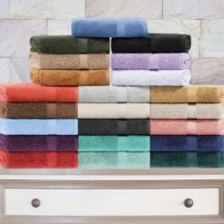 Premium Cotton 800 GSM Heavyweight Plush Luxury 9 Piece Bathroom Towel Set By Blue Nile Mills -Bathroom Accessories Store GUEST 4f1b16e0 69e5 468d b237 074502259dfc