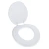 Clorox Wiggle Free Round Soft Cushion Toilet Seat With Easy-Off Hinges  