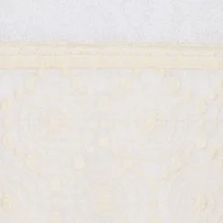 2pc Arian Cream Lace Embellished Hand Towels - Linum Home Textiles