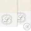 Set Of 2 Monogrammed Towels - Linum Home Textiles -Bathroom Accessories Store GUEST 54017291 618f 4dae 9282 11c9b1422769