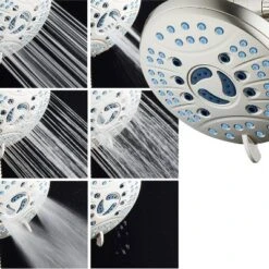 High Pressure 50 Mode Rain And Handheld Three Way Shower Head Combo Nickel - Aquabar 15 High Pressure 50 Mode Rain And Handheld Three Way Shower Head Combo Nickel - Aquabar -Bathroom Accessories Store GUEST 5463036f 492e 4edb afd8 3294be688b4d