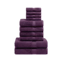 Premium Cotton 800 GSM Heavyweight Plush Luxury 10 Piece Bathroom Towel Set By Blue Nile Mills -Bathroom Accessories Store GUEST 54ffecb4 f955 4e26 a05e 4c5194085202