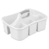 Sterilite Versatile Multi Use Large Home Divided Plastic Storage Tote Caddy With 4 Compartments And Carry Handle For Bathrooms, Dorms, White (6 Pack) -Bathroom Accessories Store GUEST 5679fba6 8597 4d39 9d71 553a122cf3b1