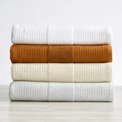 Great Bay Home Cotton Waffle Weave Quick-Dry Towel Set -Bathroom Accessories Store GUEST 5770a794 560c 4dec 9d32 1cbf762728f7