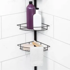 4 Deep Shelf Pole Caddy - Zenna Home 8 4 Deep Shelf Pole Caddy - Zenna Home -Bathroom Accessories Store GUEST 57968d30 9050 4185 aad2 4d89011fa35d