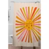 Cat Coquillette Sunshine Retro Ochre Palette Shower Curtain Yellow - Deny Designs