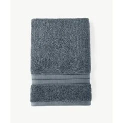 Bathroom Accessories Store 25 2pc Liam Antimicrobial Hand Towel Set Sapphire - Blue Loom