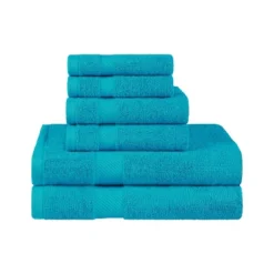 Modern Solid Classic Premium Luxury Cotton 6 Piece Bath, Face, And Hand Towel Set By Blue Nile Mills -Bathroom Accessories Store GUEST 5a90f68e 3e5a 450a 91cd 5f3df4cb449f