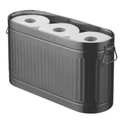 MDesign Decorative Metal Toilet Paper Stand With Storage For 6 Rolls -Bathroom Accessories Store GUEST 5c17eea0 bedb 4fa5 89d3 e4d8568ce876