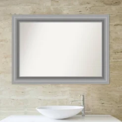 42" X 30" Non-Beveled Peak Polished Nickel Bathroom Wall Mirror - Amanti Art 14 42" X 30" Non-Beveled Peak Polished Nickel Bathroom Wall Mirror - Amanti Art -Bathroom Accessories Store GUEST 5f542590 d6f8 480b 95e8 d6dd6d634e75