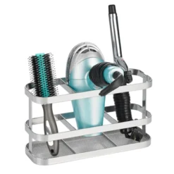 MDesign Steel Bath Countertop/Vanity Hair Care Storage Organizer Basket -Bathroom Accessories Store GUEST 6167de34 a060 446b 86a8 08615a08087b