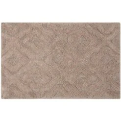 Link Bath Rug 220 GSF Soft Plush Cotton Non Skid Back Stone By Knightsbridge -Bathroom Accessories Store GUEST 62ded6f1 0327 45ff 8502 bbb6c97e64f9
