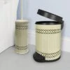 Laser Cut Ivory Step Garbage Trash Can & Toilet Brush Holder With Lid Ivory - Nu Steel 1 Laser Cut Ivory Step Garbage Trash Can & Toilet Brush Holder With Lid Ivory - Nu Steel -Bathroom Accessories Store GUEST 6427209c 648f 4ecb 8fa6 370afda1567f
