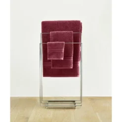 6pc Liam Performance Towel Set Cranberry - Blue Loom -Bathroom Accessories Store GUEST 6805bce6 9669 4c0c a38c c2ee06918904