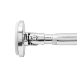 Powered Suction Cup Tension Mounted Curved Shower Rod Chrome - Bath Bliss -Bathroom Accessories Store GUEST 687233be ef53 4441 9c79 b917068e8d3f