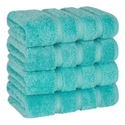 American Soft Linen 4 Pack Hand Towel Set, 100% Cotton, 16 Inch By 28 Inch, Hand Face Towels For Bathroom -Bathroom Accessories Store GUEST 68a81472 05cb 48d3 9b6d db1167976329