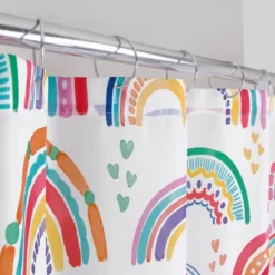 Rainbow Hearts Shower Curtain - Allure Home Creations -Bathroom Accessories Store GUEST 68f48127 e284 4de4 9ee4 9369b9e4885b