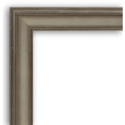 34" X 28" Non-Beveled Mezzanine Antique Narrow Wood Bathroom Wall Mirror Silver - Amanti Art -Bathroom Accessories Store GUEST 6903f479 df52 4f4c a37e ce595a81b865