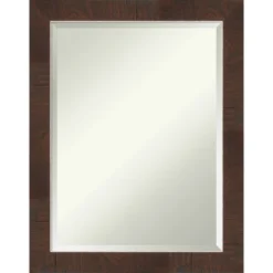 Wildwood Framed Bathroom Vanity Wall Mirror Brown - Amanti Art -Bathroom Accessories Store GUEST 69b1b3f4 5310 4581 b972 82f30b7c5ae4