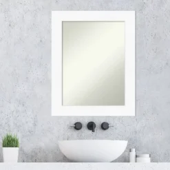 24" X 30" Non-Beveled Cabinet Bathroom Wall Mirror White - Amanti Art 16 24" X 30" Non-Beveled Cabinet Bathroom Wall Mirror White - Amanti Art -Bathroom Accessories Store GUEST 6a431755 db54 4d01 a19e da181b3be472