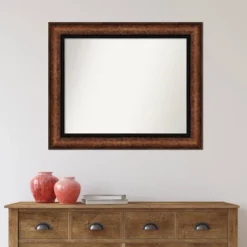 35" X 29" Non-Beveled Vogue Bronze Bathroom Wall Mirror - Amanti Art -Bathroom Accessories Store GUEST 6b40f0db 0ea0 4694 b4f3 16ea39c2021b
