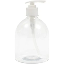 Juvale 4 Pack Clear Plastic Pump Bottle Soap Dispensers For Kitchen, Bathroom (17 Oz) -Bathroom Accessories Store GUEST 6bd195d1 1bc6 40be b8e0 2ad3a46d9d1e