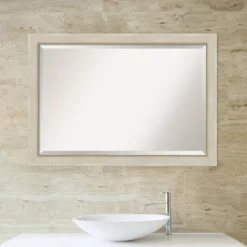 40" X 28" Parthenon Framed Bathroom Vanity Wall Mirror Cream - Amanti Art -Bathroom Accessories Store GUEST 6c70e7a2 4f7a 432f acd5 088254ad2a1f