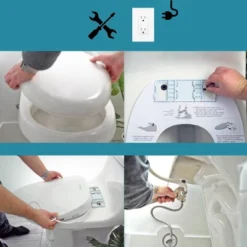 Electronic Smart Toilet Seat With Dryer Fits Elongated Toilets White - BidetMate -Bathroom Accessories Store GUEST 6d322725 4858 445c 8305 6ec6485ebb21