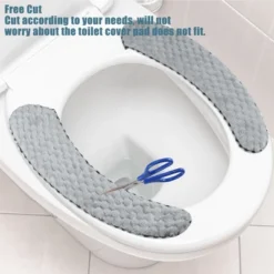 Unique Bargains 2 Pair Toilet Seat Cover Pad Bathroom Warm Toilet Seat Cushion Washable Reusable -Bathroom Accessories Store GUEST 6ec6dd1d 41e5 4f92 bc56 f6b6b094ba43