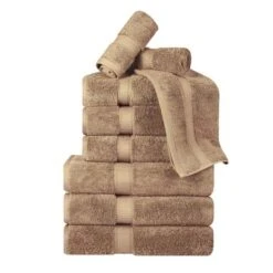 Premium Cotton 800 GSM Heavyweight Plush Luxury 9 Piece Bathroom Towel Set By Blue Nile Mills -Bathroom Accessories Store GUEST 6ff5d4d2 f0c2 49c0 a0fa b73b105cb562