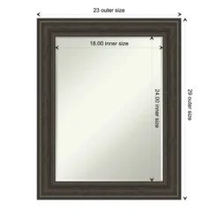 Amanti Art Shipwreck Greywash Petite Bevel Bathroom Wall Mirror 29.5 X 23.5 In. -Bathroom Accessories Store GUEST 71b8bd73 c6f1 445a a7f2 9f3b3b1cdae7