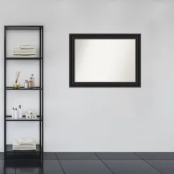 44" X 33" Non-Beveled Colonial Bathroom Wall Mirror Black - Amanti Art 15 44" X 33" Non-Beveled Colonial Bathroom Wall Mirror Black - Amanti Art -Bathroom Accessories Store GUEST 722c8bda f573 4656 89af 18b2d20a54a5