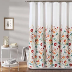 72"x72" Clarissa Floral Shower Curtain - Lush Décor -Bathroom Accessories Store GUEST 72606584 99f7 4062 bc51 78b9f9c03664