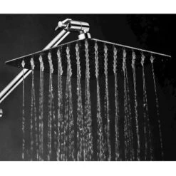 8" Rainfall Showerhead-Stainless Steel - 121 Jets Chrome - Hotelspa -Bathroom Accessories Store GUEST 744996ec 9ea7 43c3 bd23 507deb0ff980