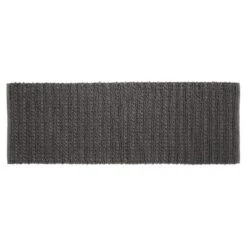 MDesign Soft Cotton Spa Mat Rug For Bathroom, Braided, 60" X 21" -Bathroom Accessories Store GUEST 7467a08d 0f6d 440f bfd7 9ecd77dd7c76